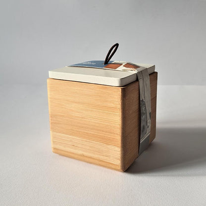 Tessie - Jessie Bamboo Tea Bag Storage Box – White LID, SK-9342