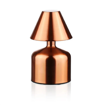 Rechargeable Touch LED Table Lamp 13 cm, 3 Light Modes, Copper Finish, SK1951410