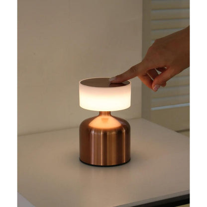 Versatile Bronze Cordless Table Lamp 13 cm, Touch Control, 3 Light Levels, SK1951411