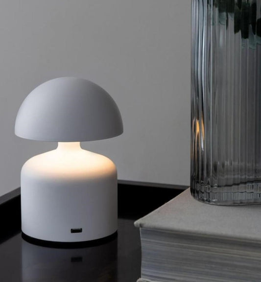 Modern White Mushroom LED Table Lamp 13 cm, 3 Adjustable Light Levels, SK1951413