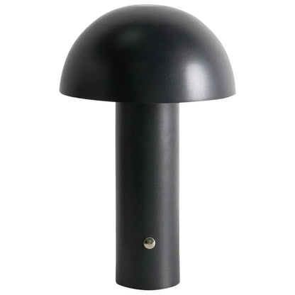 Black Wireless Mushroom LED Table Lamp 22 cm with Touch Dimming, SK195145