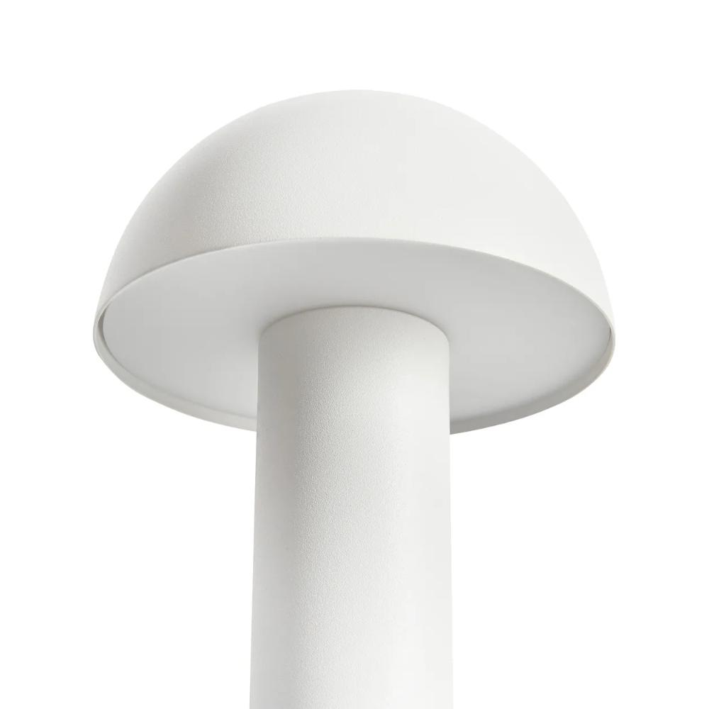 White Wireless Mushroom LED Table Lamp 22 cm with Touch Dimming, SK195146