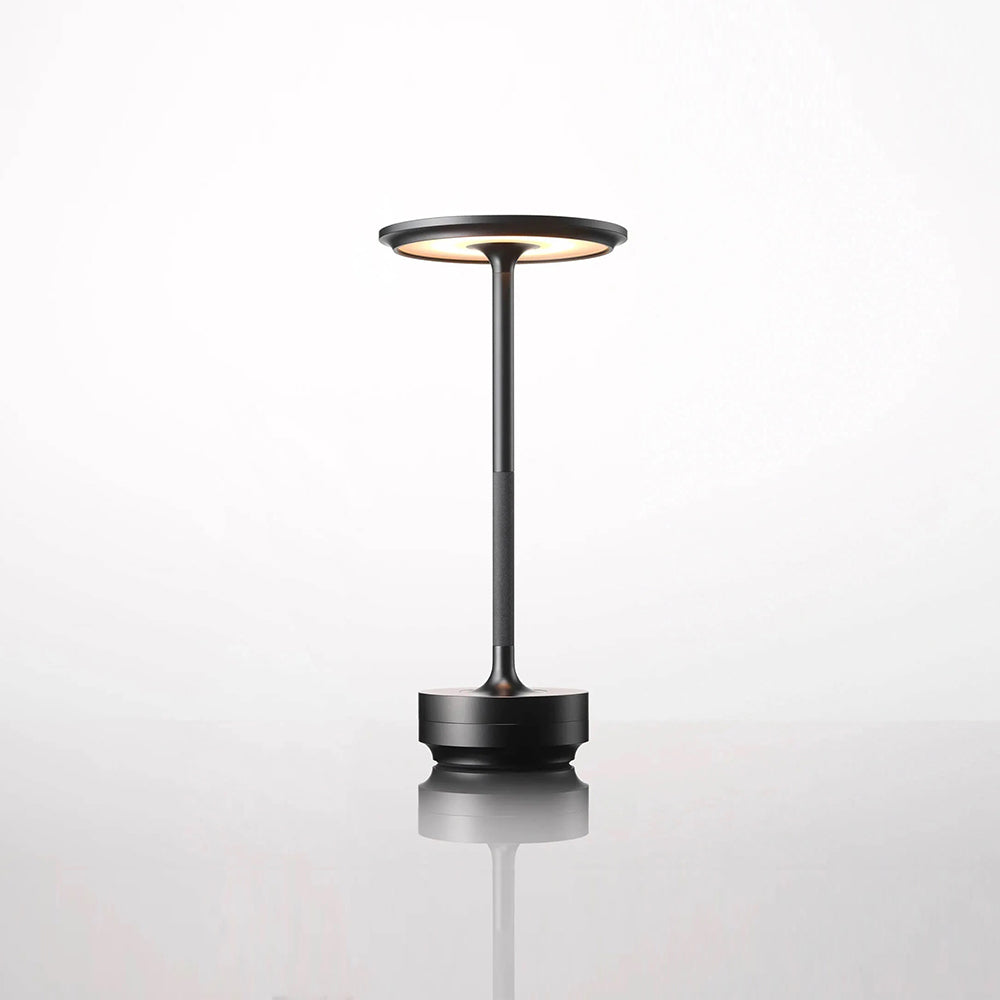 Premium Black LED Table Lamp 28 cm - Elegant Ambient Illumination, SK195148