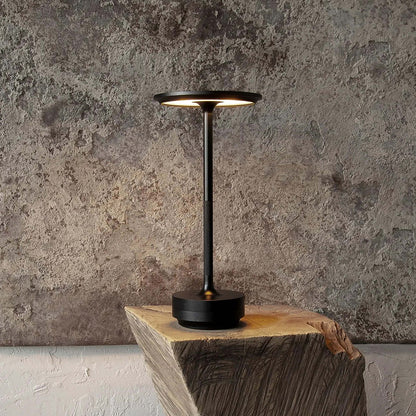 Premium Black LED Table Lamp 28 cm - Elegant Ambient Illumination, SK195148