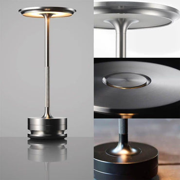 Premium Silver LED Table Lamp 28 cm - Elegant Ambient Illumination, SK195149