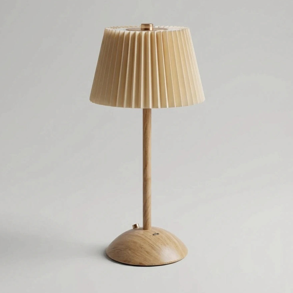 Wooden Touch LED Table Lamp  29 cm, Beige, SK855
