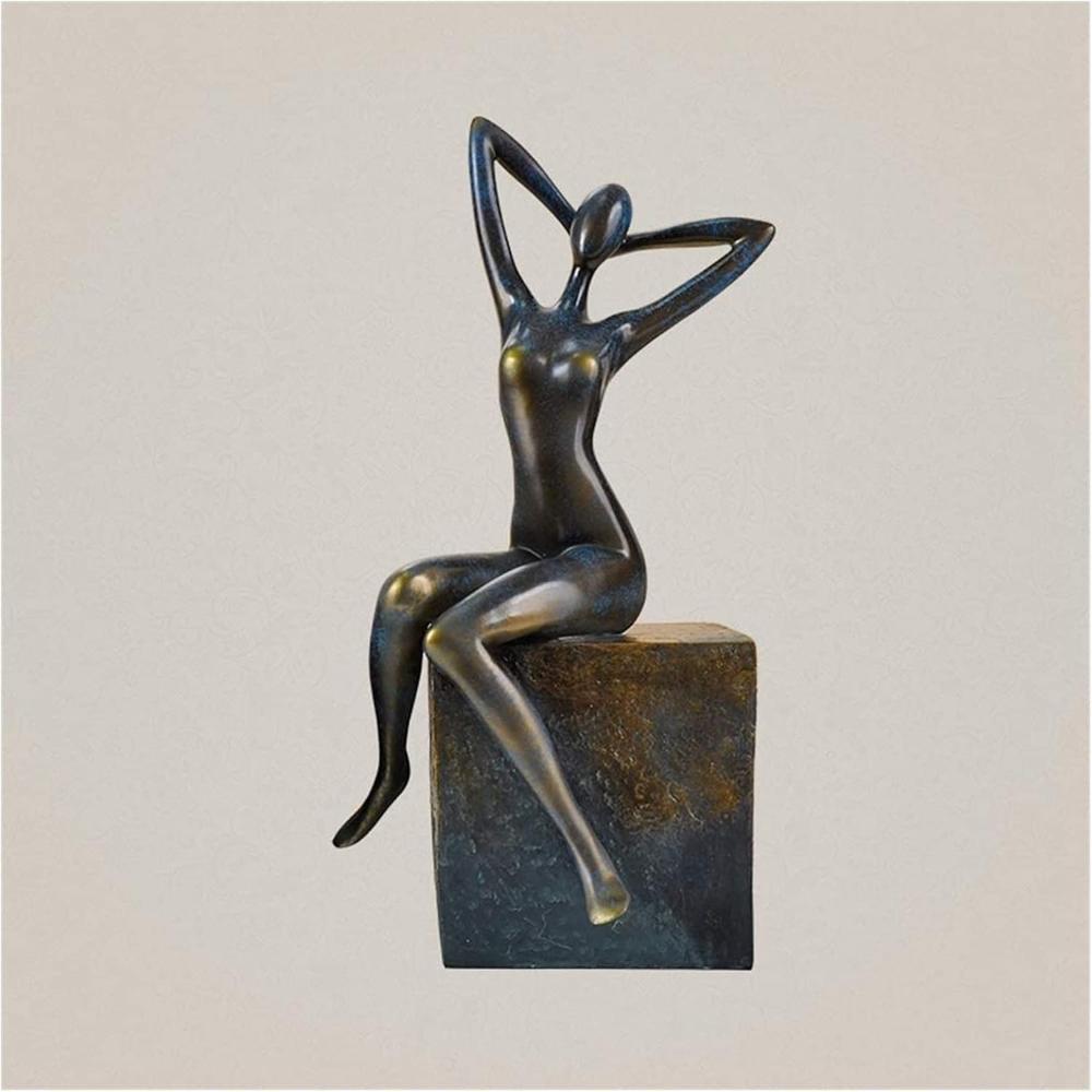 Modern Abstract Yoga Figurine 40 cm - Resin Art Sculpture for Interior Decor, SK880