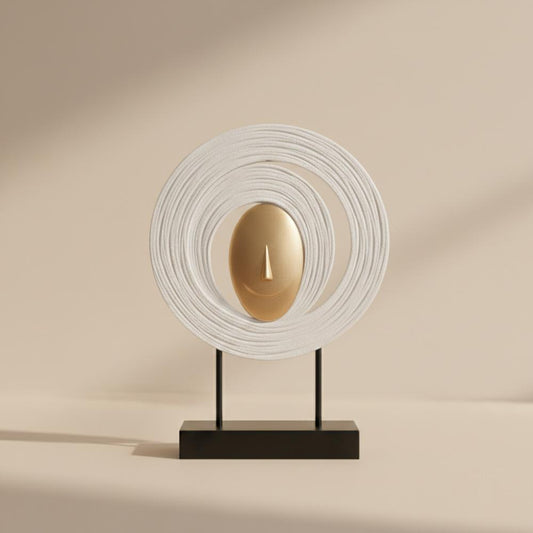 Modern Sandstone Centerpiece Sculpture - 29 cm Height, SK911