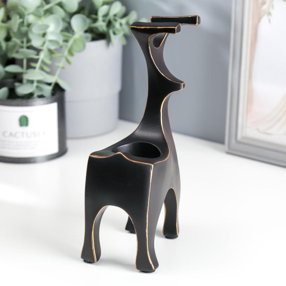 2-Piece Minimalist Deer Resin Tealight Holders ? Modern Accent Decor, SK917