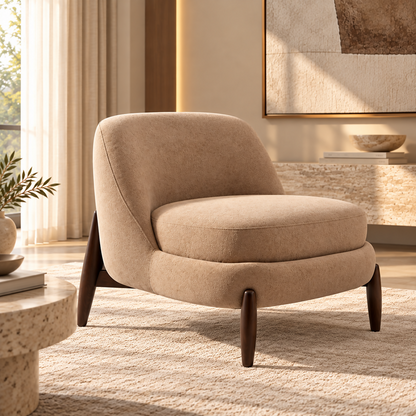 Massimo Luxury Lounge Chair – Beige | HSA010-M