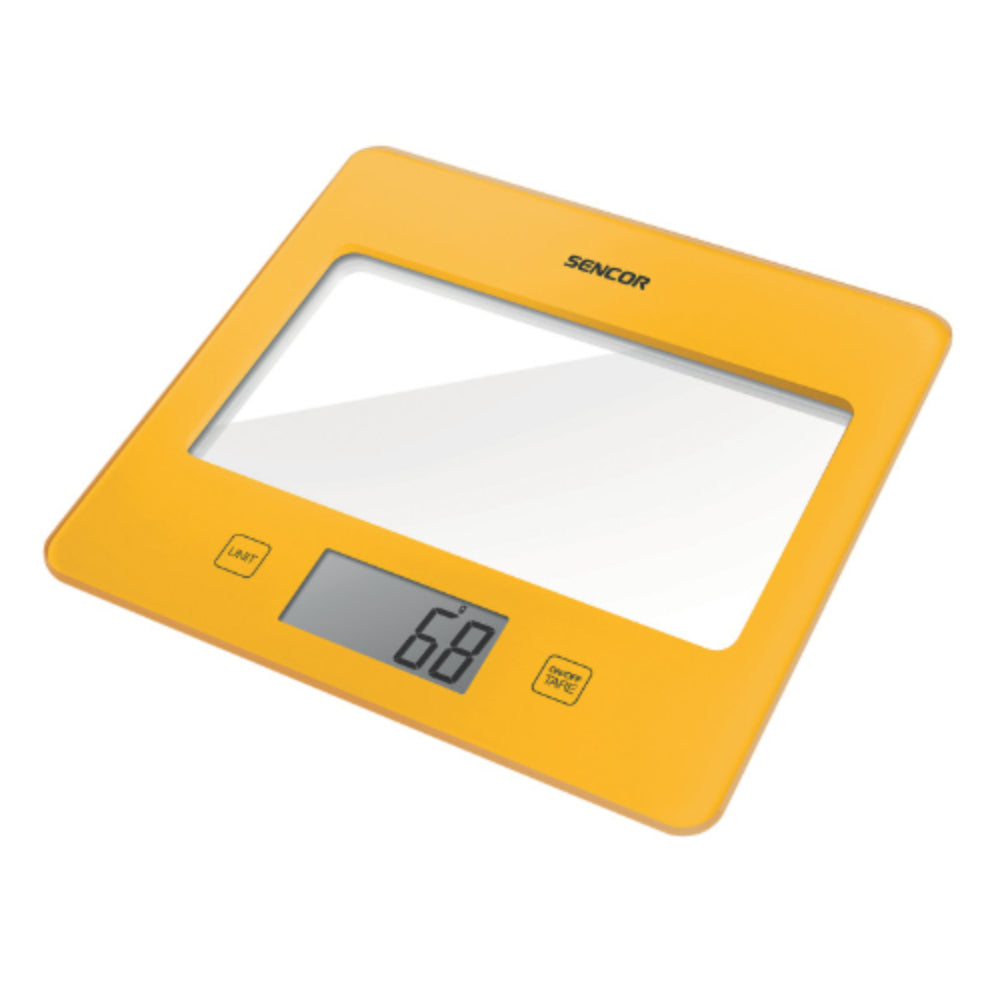 Sencor, Kitchen Scale Touch Control Lcd Display Yellow, SKS5026YL