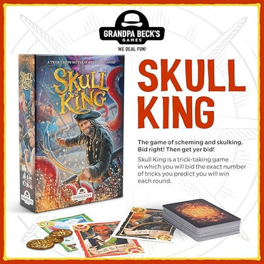 Grandpa Beck'S Games Skull King - The Ultimate Pirate Trick Taking Game | From The Creators Of Cover Your Assets & Cover Your Kingdom | 2-8 Players 8+