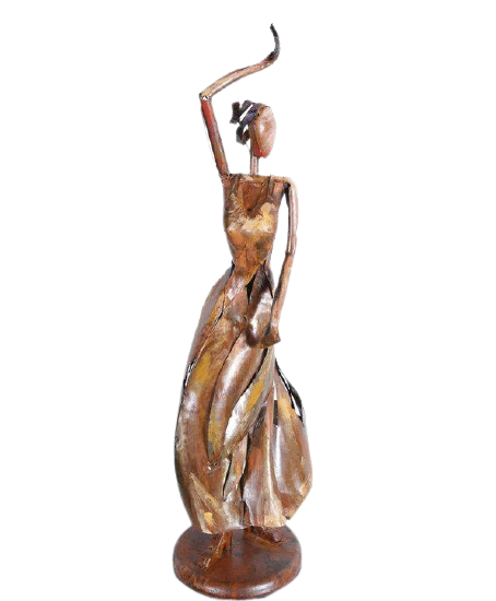 Itemz, 3D Decorative Metal Dancer Sculpture/Statue, 78x24x20cm