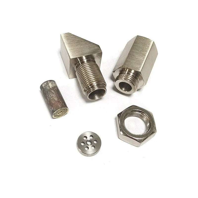 Iron Oxygen Sensor Adapter with Catalytic Converter - 45?