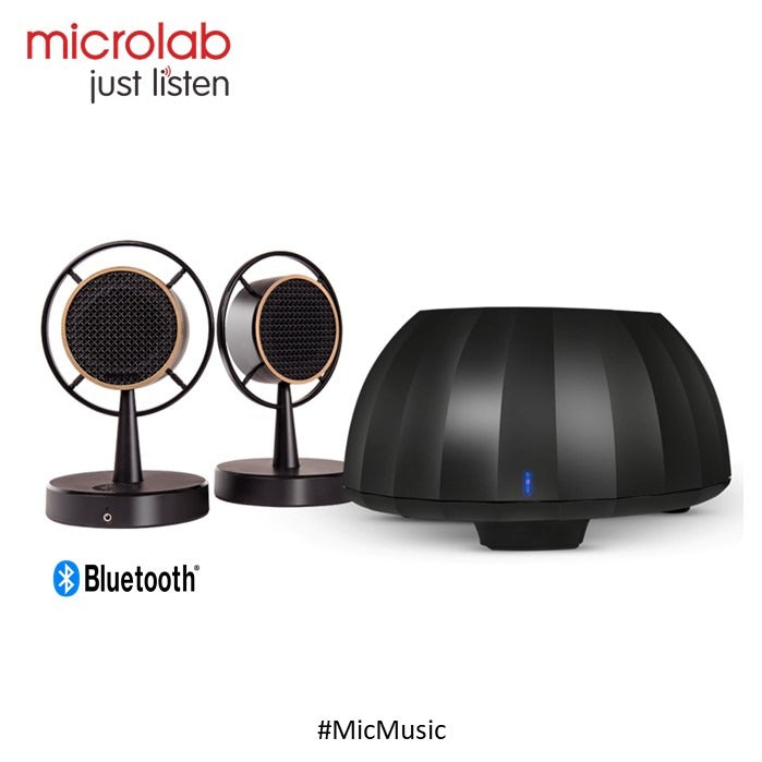 Microlab, Micmusic Fascinating 2.1 Multimedia Speaker System With Wireless Streaming Technology