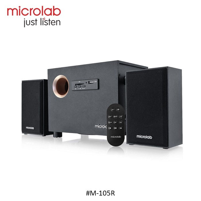 Microlab, M-105R Classic 2.1 Multimedia Speaker With Remote Cotrol