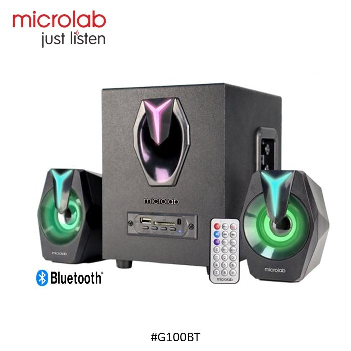 Microlab, G100Bt Multi Input 2.1 Rgb Gaming Speaker