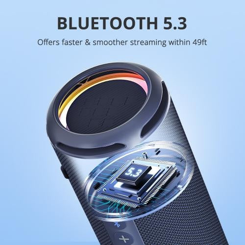 Tronsmart, T7 Lite 24W Waterproof Bluetooth Portable Outdoor Speaker With Built In Battery, Up To 24 Hours Playtime 964260 Blue