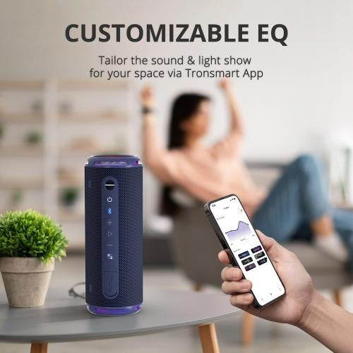 Tronsmart, T7 Lite 24W Waterproof Bluetooth Portable Outdoor Speaker With Built In Battery, Up To 24 Hours Playtime 964260 Blue