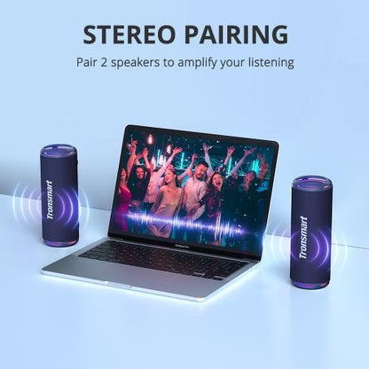 Tronsmart, T7 Lite 24W Waterproof Bluetooth Portable Outdoor Speaker With Built In Battery, Up To 24 Hours Playtime 964260 Blue
