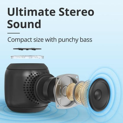 Tronsmart, T7 Mini 15W Waterproof Bluetooth Portable Outdoor Speaker With Built In Battery, Up To 18 Hours Playtime 786880 Black