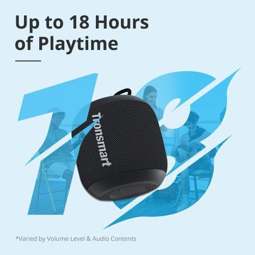 Tronsmart, T7 Mini 15W Waterproof Bluetooth Portable Outdoor Speaker With Built In Battery, Up To 18 Hours Playtime 786880 Black