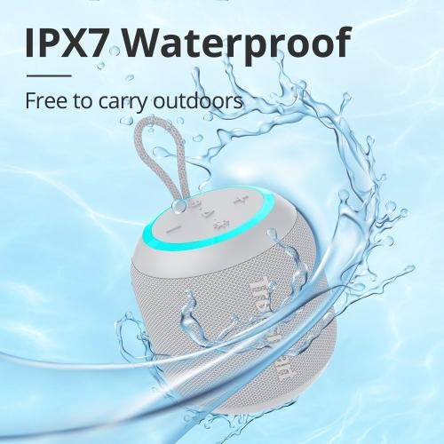 Tronsmart, T7 Mini 15W Waterproof Bluetooth Portable Outdoor Speaker With Built In Battery, Up To 18 Hours Playtime 993710 Gray