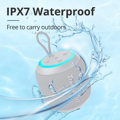 Tronsmart, T7 Mini 15W Waterproof Bluetooth Portable Outdoor Speaker With Built In Battery, Up To 18 Hours Playtime 993710 Gray