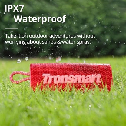 Tronsmart, Trip 10W Waterproof Bluetooth Portable Outdoor Speaker With Built In Battery, Up To 20 Hours Playtime 797552 Red