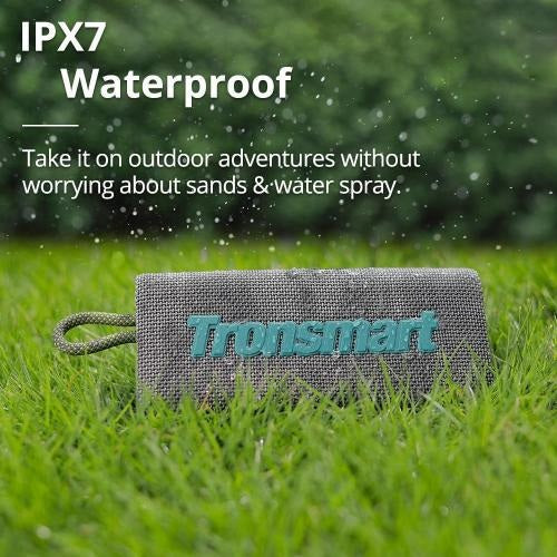 Tronsmart, Trip 10W Waterproof Bluetooth Portable Outdoor Speaker With Built In Battery, Up To 20 Hours Playtime 797550 Gray