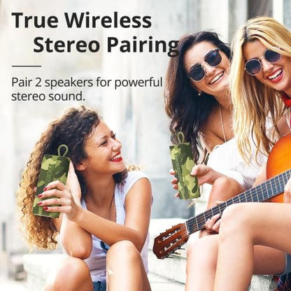 Tronsmart, Trip 10W Waterproof Bluetooth Portable Outdoor Speaker With Built In Battery, Up To 20 Hours Playtime 859946 Camouflage