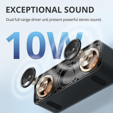 Tronsmart, T2 Mini 10W Bluetooth Portable Outdoor Speaker With Built In Battery, Up To 18 Hours Playtime 985906 Black