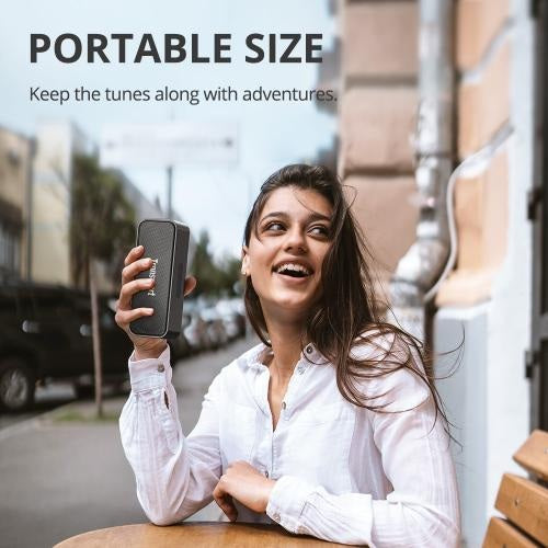 Tronsmart, T2 Mini 10W Bluetooth Portable Outdoor Speaker With Built In Battery, Up To 18 Hours Playtime 985906 Black