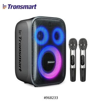 Tronsmart, Halo 200 120W Karaoke Bluetooth Party Speaker + 2 Wireless Microphone, With Soundpulse Audio & Built-In Powerbank, Up To 18 Hours Of Playtime 968233
