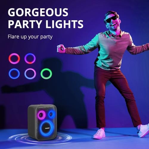 Tronsmart, Halo 200 120W Karaoke Bluetooth Party Speaker + 2 Wireless Microphone, With Soundpulse Audio & Built-In Powerbank, Up To 18 Hours Of Playtime 968233