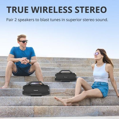 Tronsmart, Bang Max 130W Portable Party Speaker With Built In Power Bank And Customized Led, Up To 24 Hours Playtime 995053