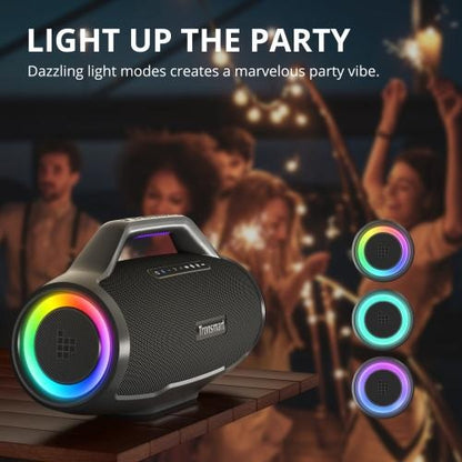 Tronsmart, Bang Max 130W Portable Party Speaker With Built In Power Bank And Customized Led, Up To 24 Hours Playtime 995053