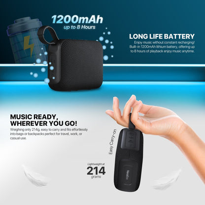 Fantech, Nerabox Bs153 Wireless Speaker Bluetooth 5.4, 5W Rms, Tws Mode, Usb & Tf Card Support, Built-In Battery, Available in Different Colors