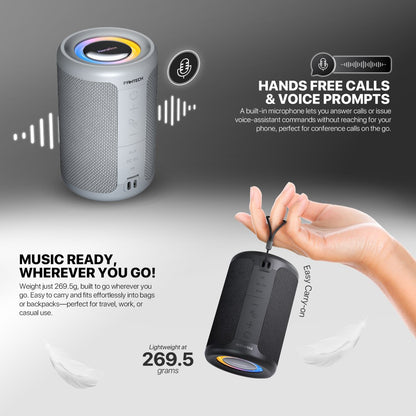 Fantech, Nerabox Bs154 Wireless Speaker Bluetooth 5.4, 5W Rms, Tws Mode, Aux & Tf Support, Built-In Battery, Available in Different Colors