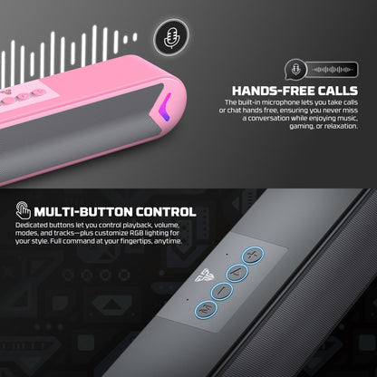 Fantech, Groove Bar Bs160 Gaming Bluetooth 5.4, 6W Rms, Deep Bass, Usb, Aux & Tf Support, Built-In Battery, Available in Different Colors