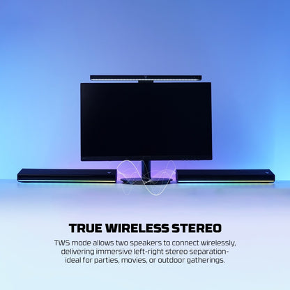 Fantech, Bs162 Groove Bar Pro Premium 4-Mode Connectivity Speaker With Powerful Sound, Rgb Lights, And Long Battery Life