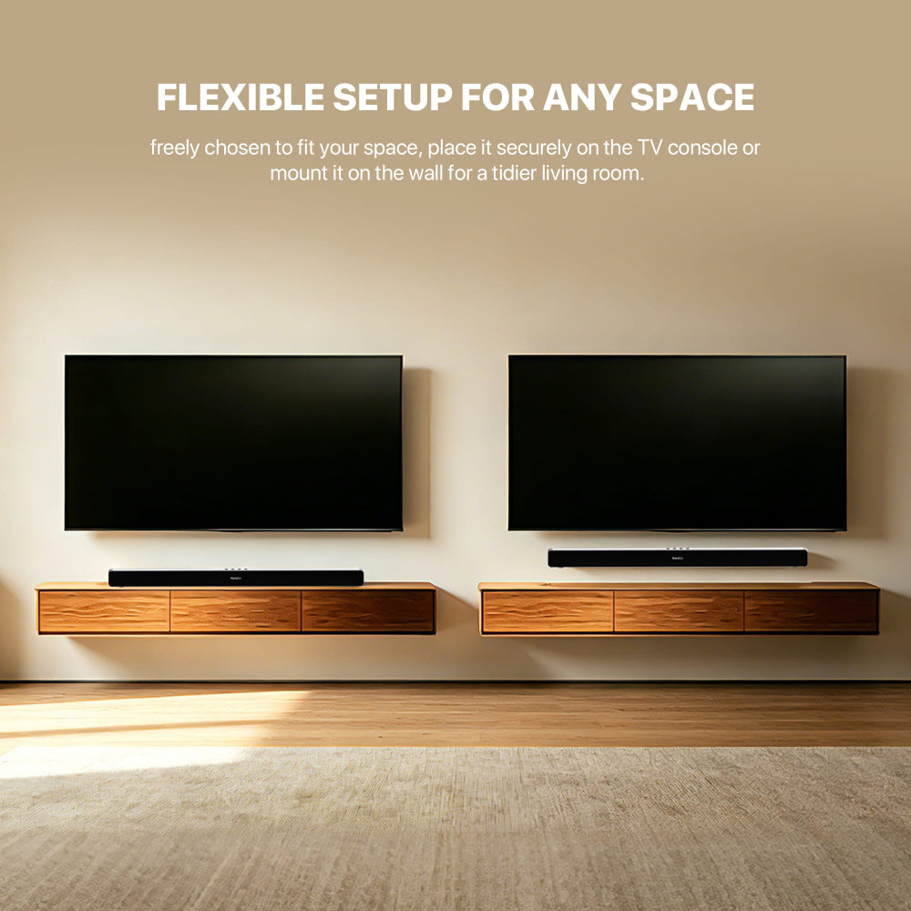 FANTECH BS156 NeraBar 10W Stereo Soundbar, Wireless Bluetooth 5.4, AUX, USB, TF, Coaxial, Deep Bass & Built-in Battery