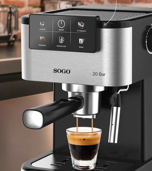 Sogo, Espress Coffee Maker 20 Bars, Pid Control, 1.5L-1350W