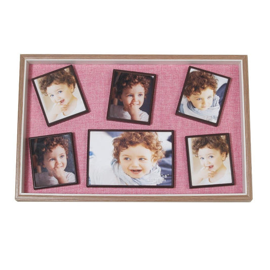 OGO, Real Wood Rectangular Photo Frame with Metallic Back 25x40cm to fit an assortement of pictures for living or bedroom or office decor