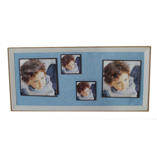 OGO, Real Wood Rectangular Photo Frame with Metallic Back 30x70cm to fit an assortement of pictures for living or bedroom or office decor
