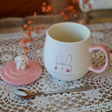 La Perla, New Bone China 3Piece Set Mug With Spoon And Cover (Mug 10X8.2Cm)