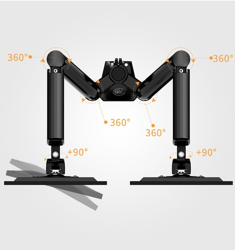 Kaloc, Ds90-2 Dual Desk Monitor Arm, Adjustable Gas Spring & Support Max 32 Inch
