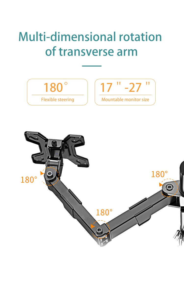 Kaloc, Dw220-J Dual Monitor Desk Mount, Heavy Duty & Fully Adjustable Stand