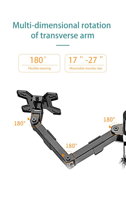 Kaloc, Dw220-J Dual Monitor Desk Mount, Heavy Duty & Fully Adjustable Stand