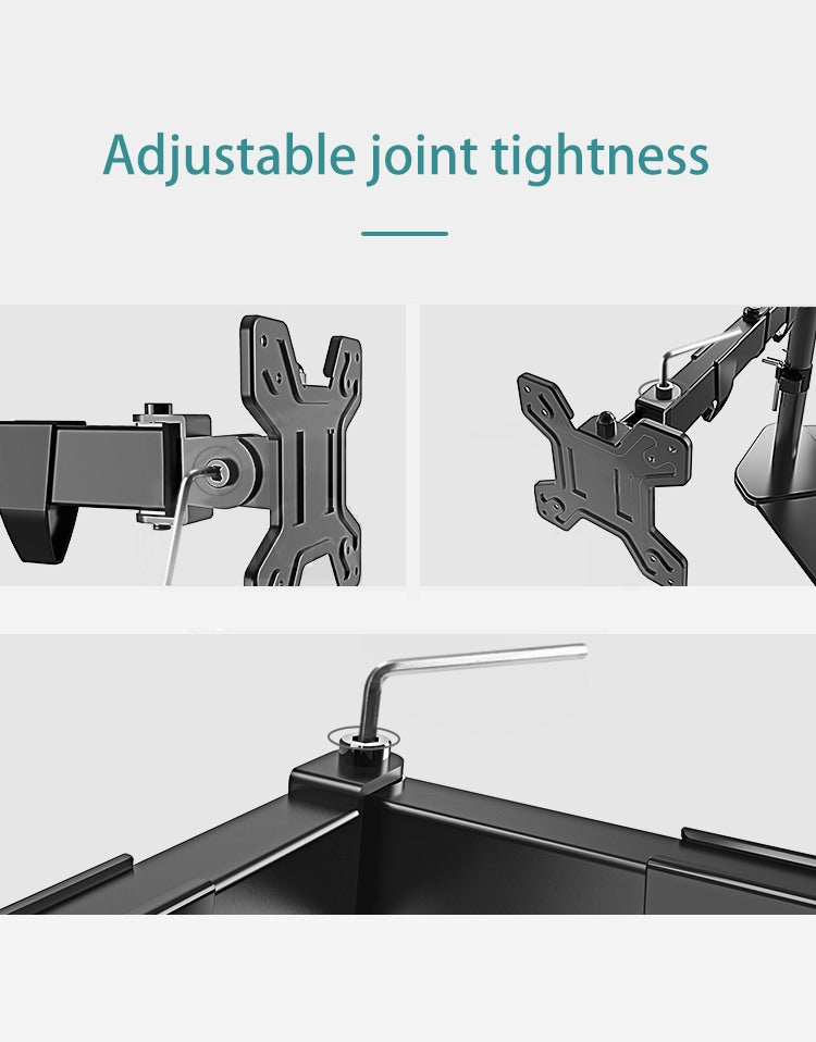 Kaloc, Dw220-J Dual Monitor Desk Mount, Heavy Duty & Fully Adjustable Stand